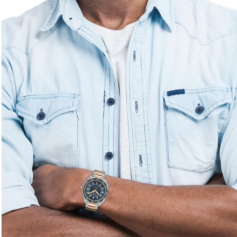 Coach Charter Dual-Tone Automatic Blue Dial Watch 14602729-4