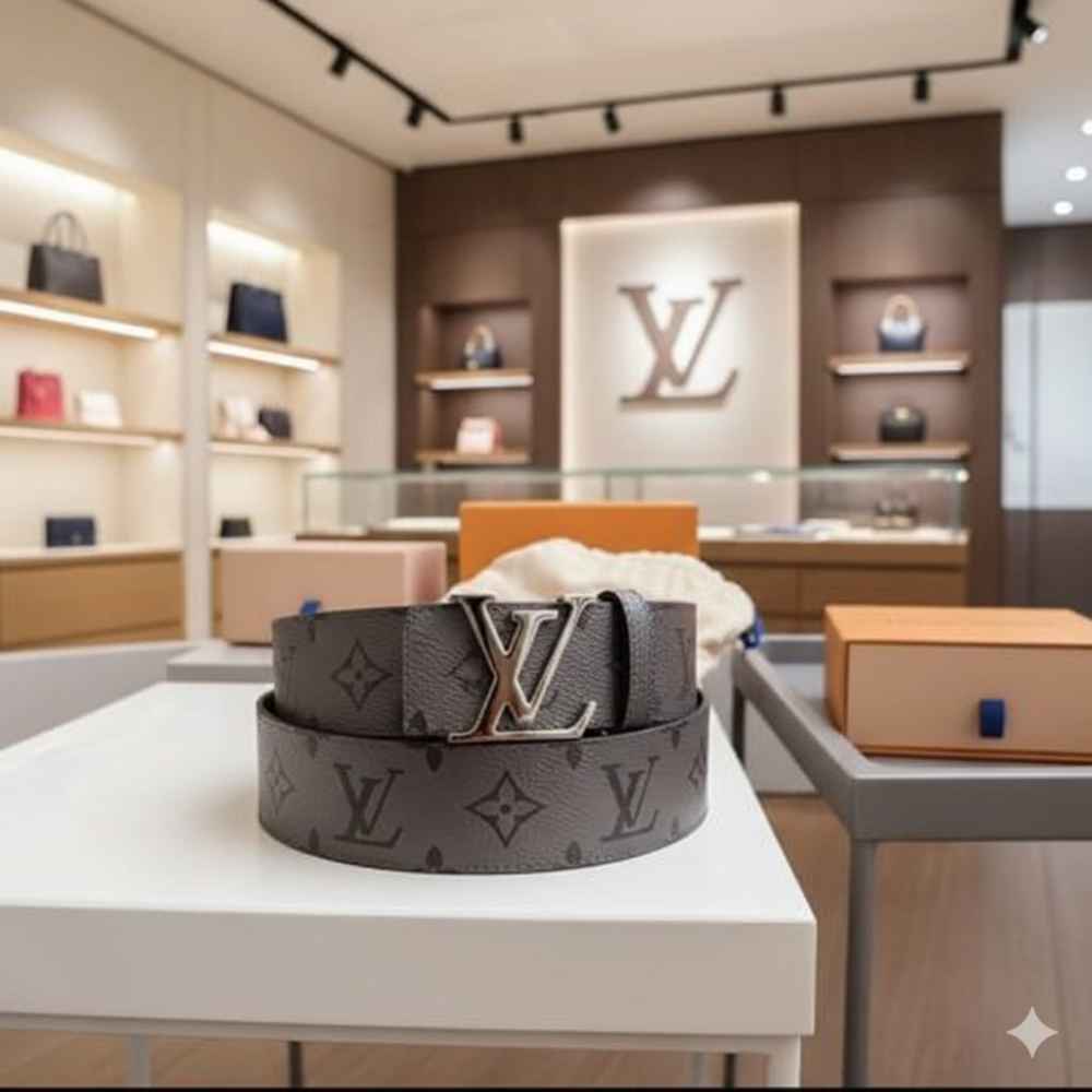 Louis Vuitton Silver Premium Quality Belt-4