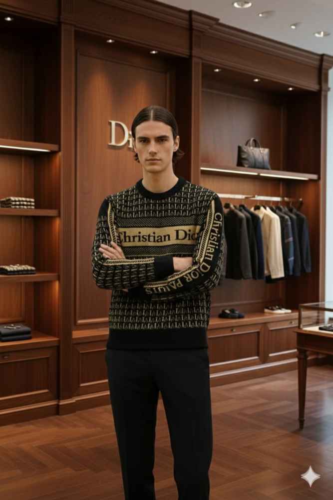 Dior Black Premium Quality Pullover-thumb-1