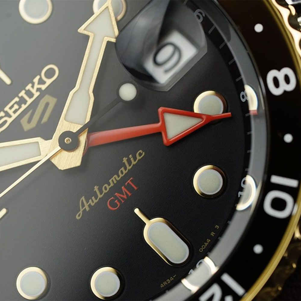 Seiko 5 Sports SKX GMT in Mocha Black Dial Watch - SSK036K1-3