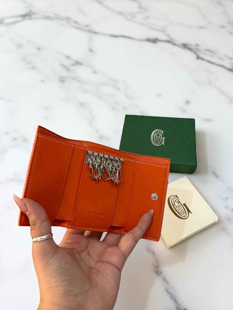 Goyard Orange Premium Key Holder Wallet-1