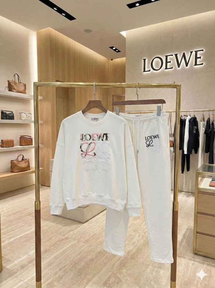 Loewe White Premium Quality Tracksuit-5