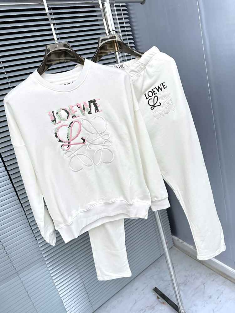 Loewe White Premium Quality Tracksuit-4