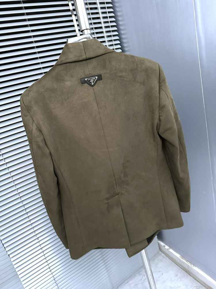 Prada Imported Green Premium Quality Blazer-thumb-2