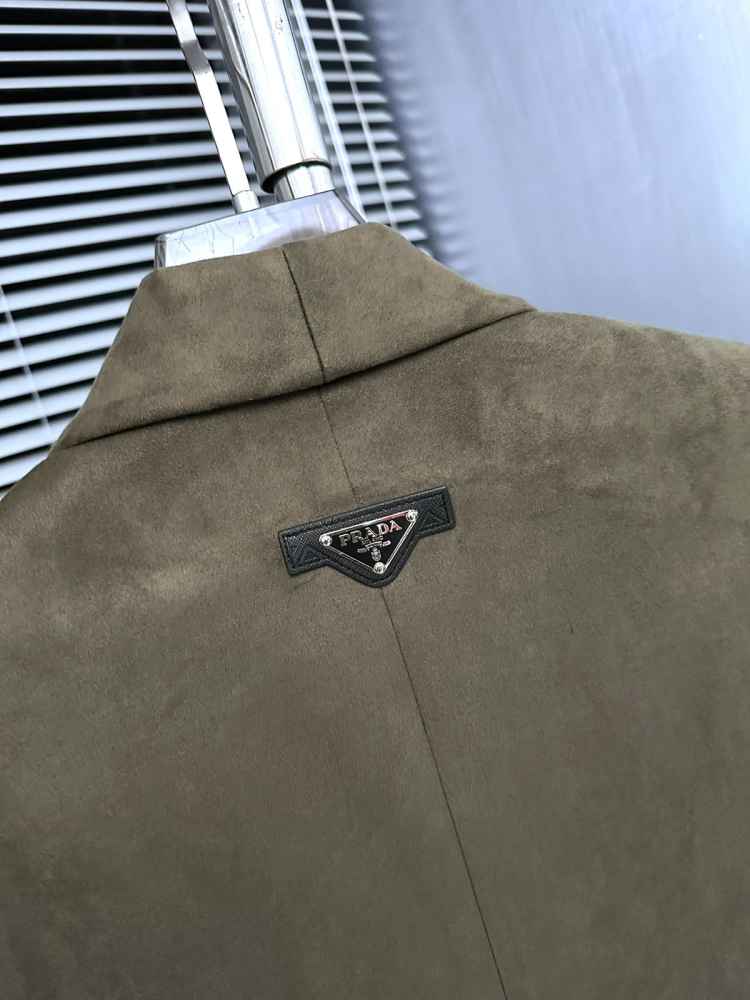 Prada Imported Green Premium Quality Blazer-thumb-3