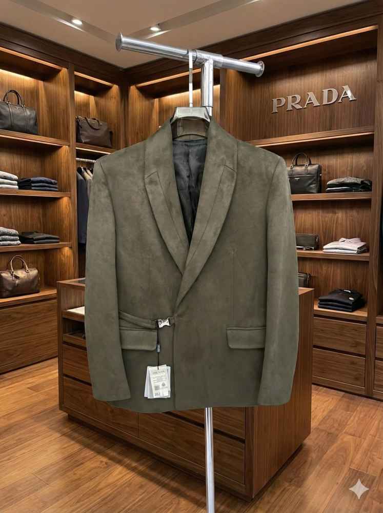Prada Imported Green Premium Quality Blazer-thumb-6
