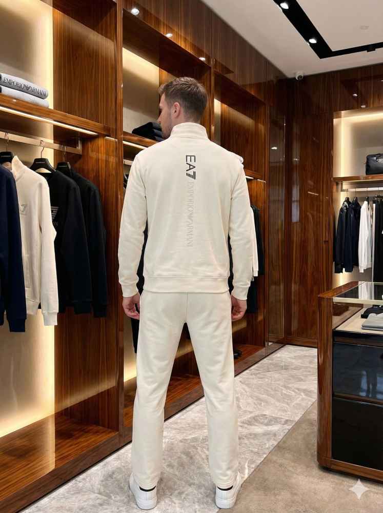 Emporio Armani White Premium Quality high End Authentic Track Suit-1