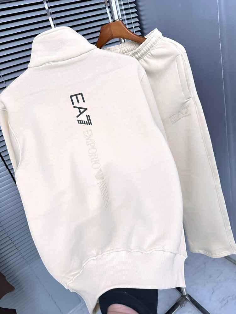 Emporio Armani White Premium Quality high End Authentic Track Suit-2