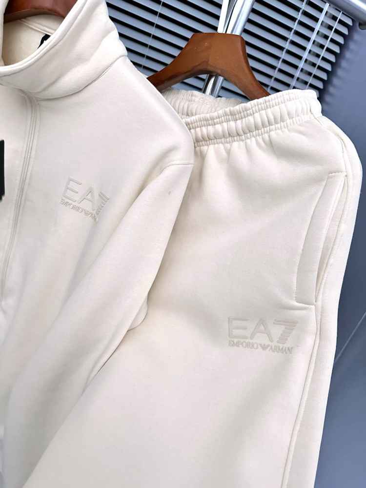 Emporio Armani White Premium Quality high End Authentic Track Suit-3