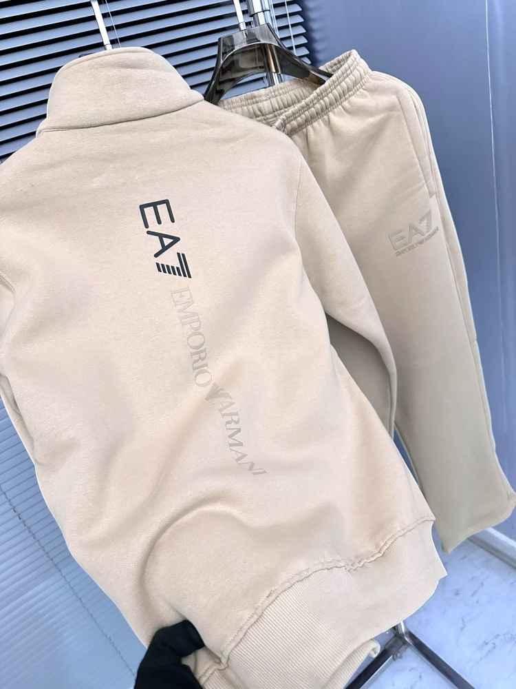 Emporio Armani Cream Premium Quality high End Authentic Track Suit-thumb-3