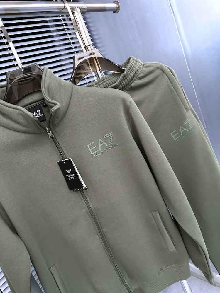Emporio Armani Green Premium Quality high End Authentic Track Suit-thumb-1