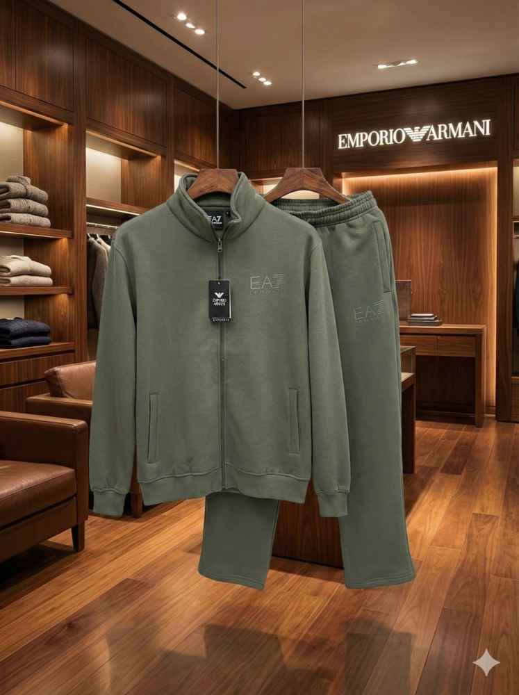 Emporio Armani Green Premium Quality high End Authentic Track Suit-thumb-2