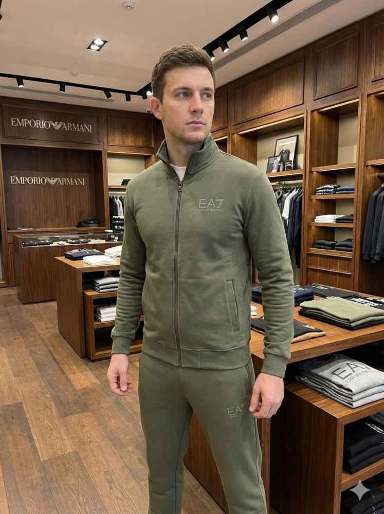 Emporio Armani Green Premium Quality high End Authentic Track Suit-thumb-0