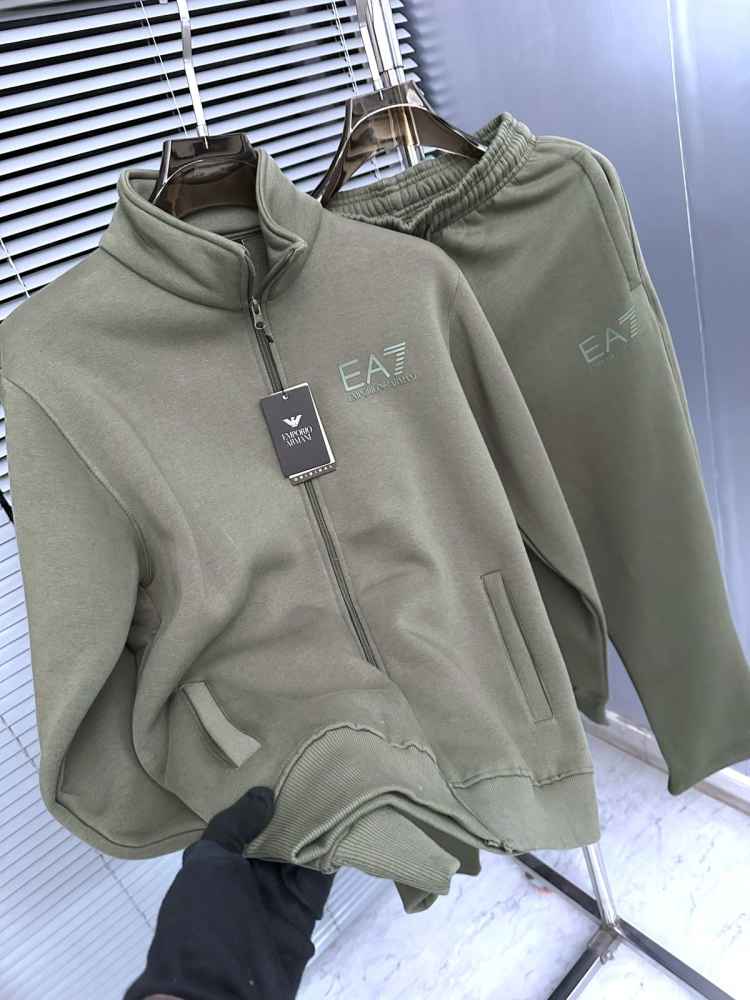 Emporio Armani Green Premium Quality high End Authentic Track Suit-thumb-3