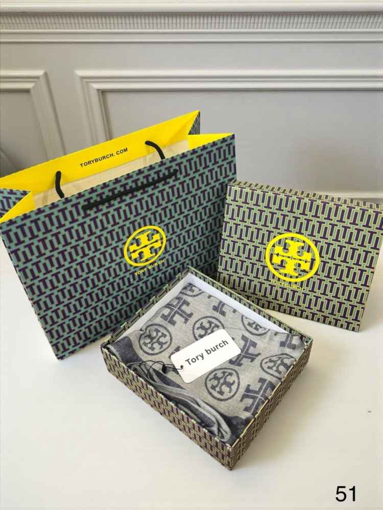 Tory Burch Designer Blue Woollen Stole-2