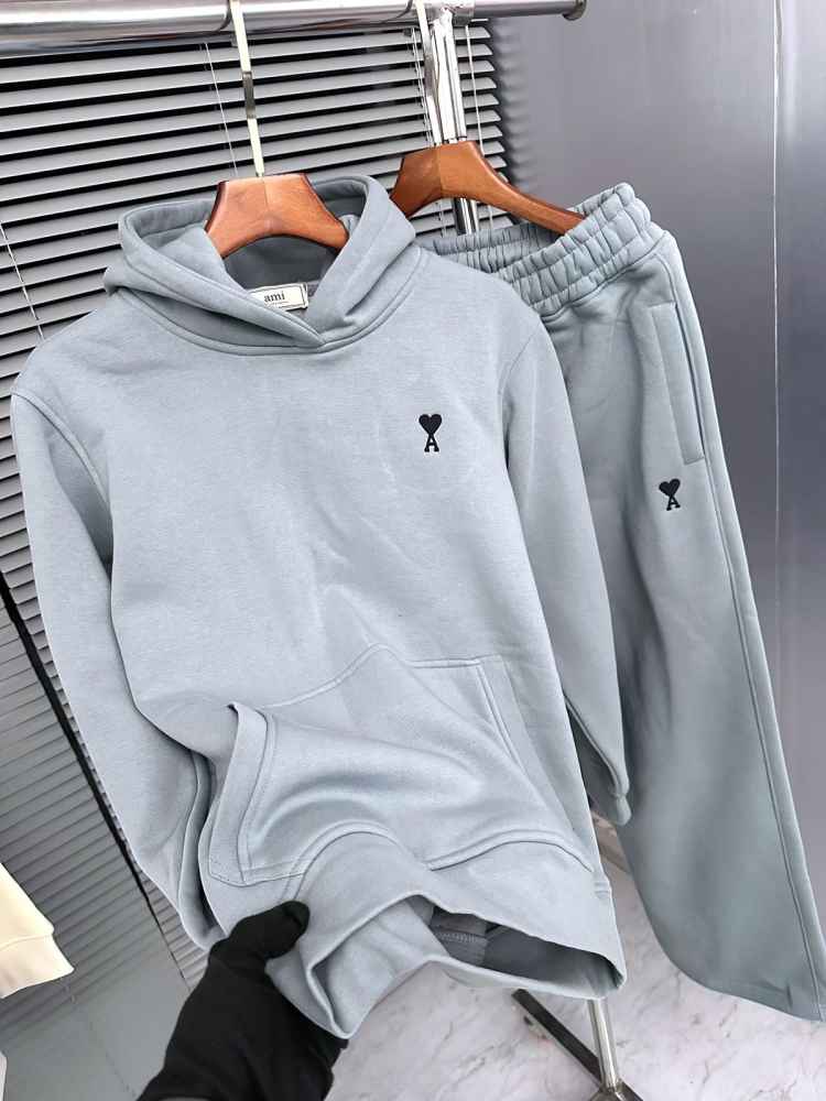 Ami Sky Blue Premium Quality high End Authentic Track Suit-thumb-2