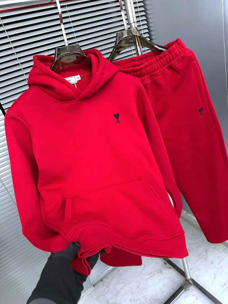 Ami Red Premium Quality high End Authentic Track Suit-thumb-4