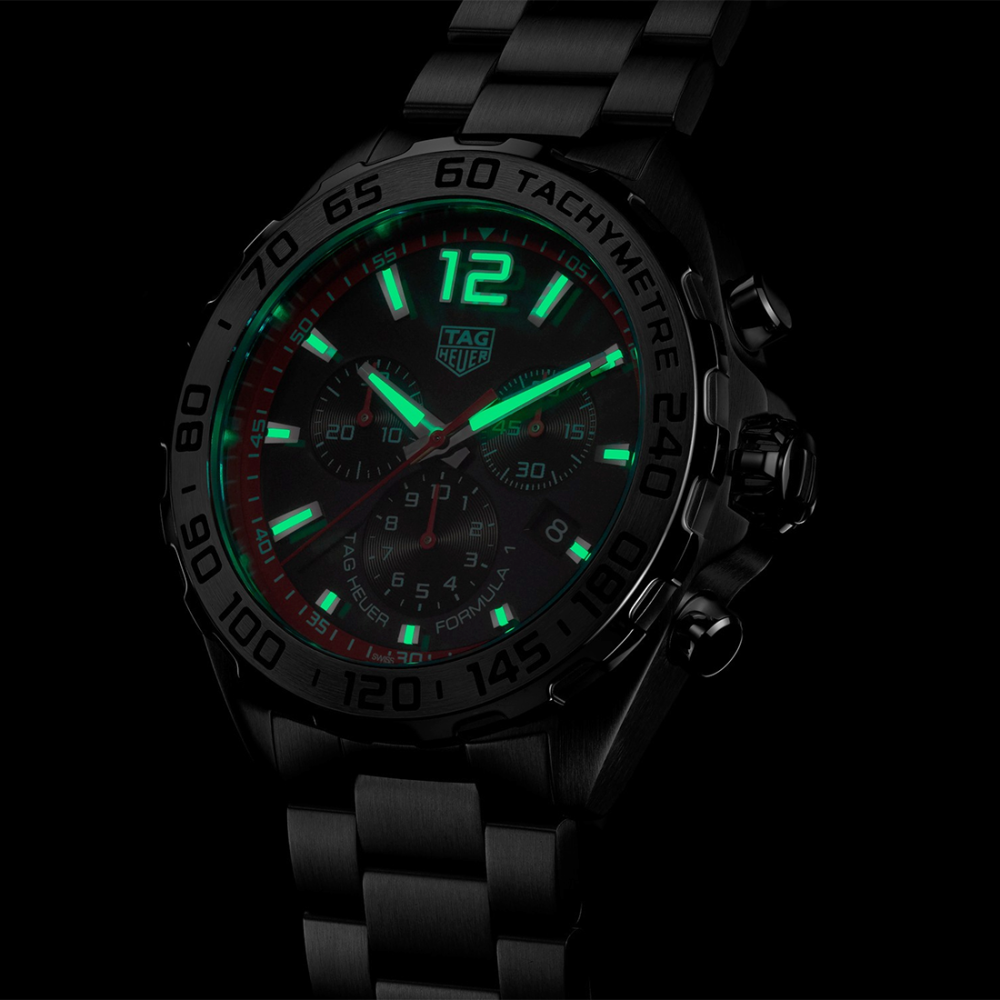 TAG Heuer Men's Formula 1 Quartz, 43 mm, Steel Srap Chrono Watch CAZ101Y.BA0842-7