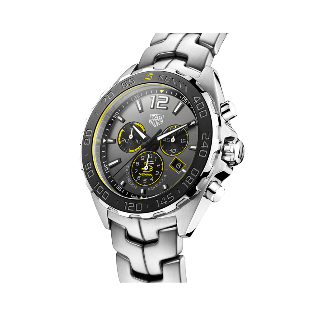 TAG Heuer Formula 1 44 mm, Senna Automatic, Steel Strap Watch CAZ201D.BA0633-thumb-1