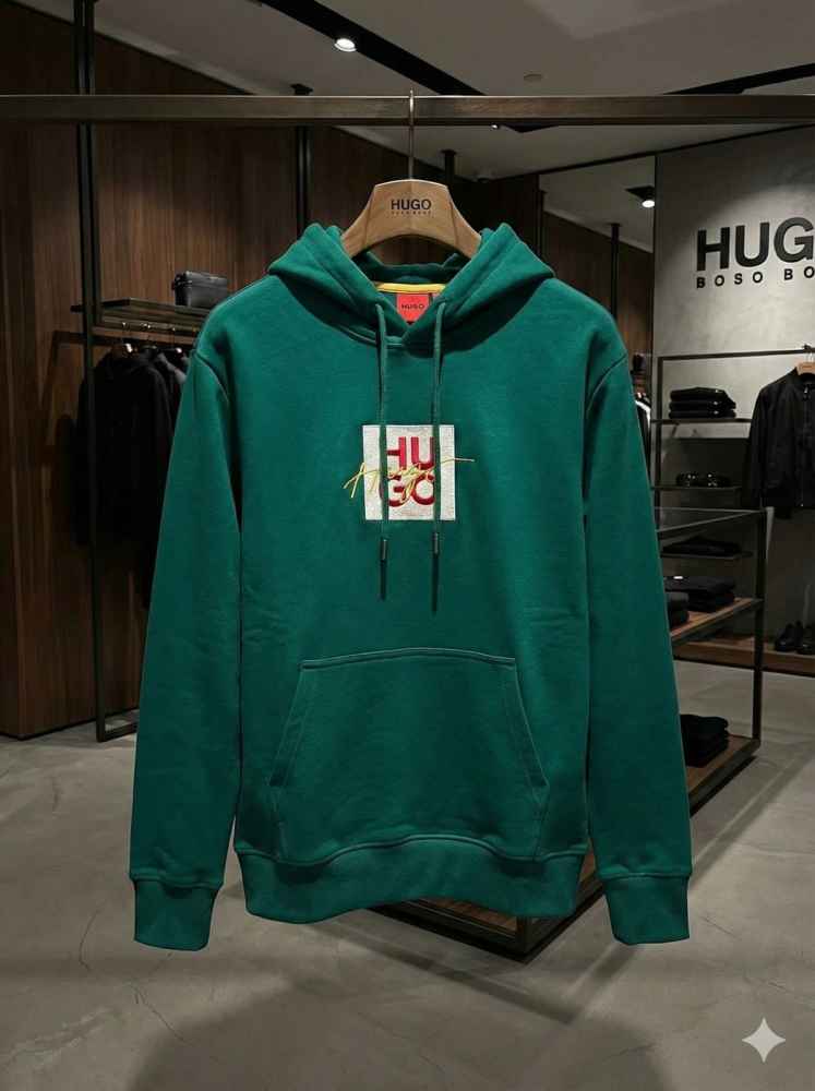 Boss Green Hood Embroidery Logo Hoodie-thumb-3