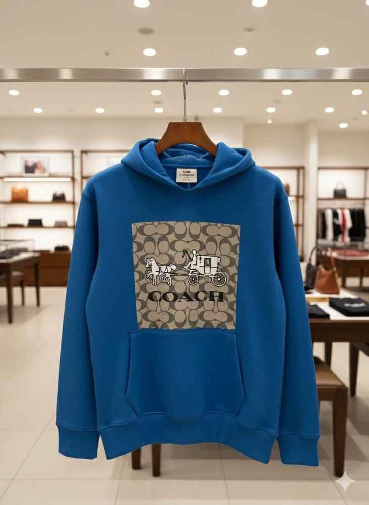 Coach Blue Premium Quality Hoodie-1