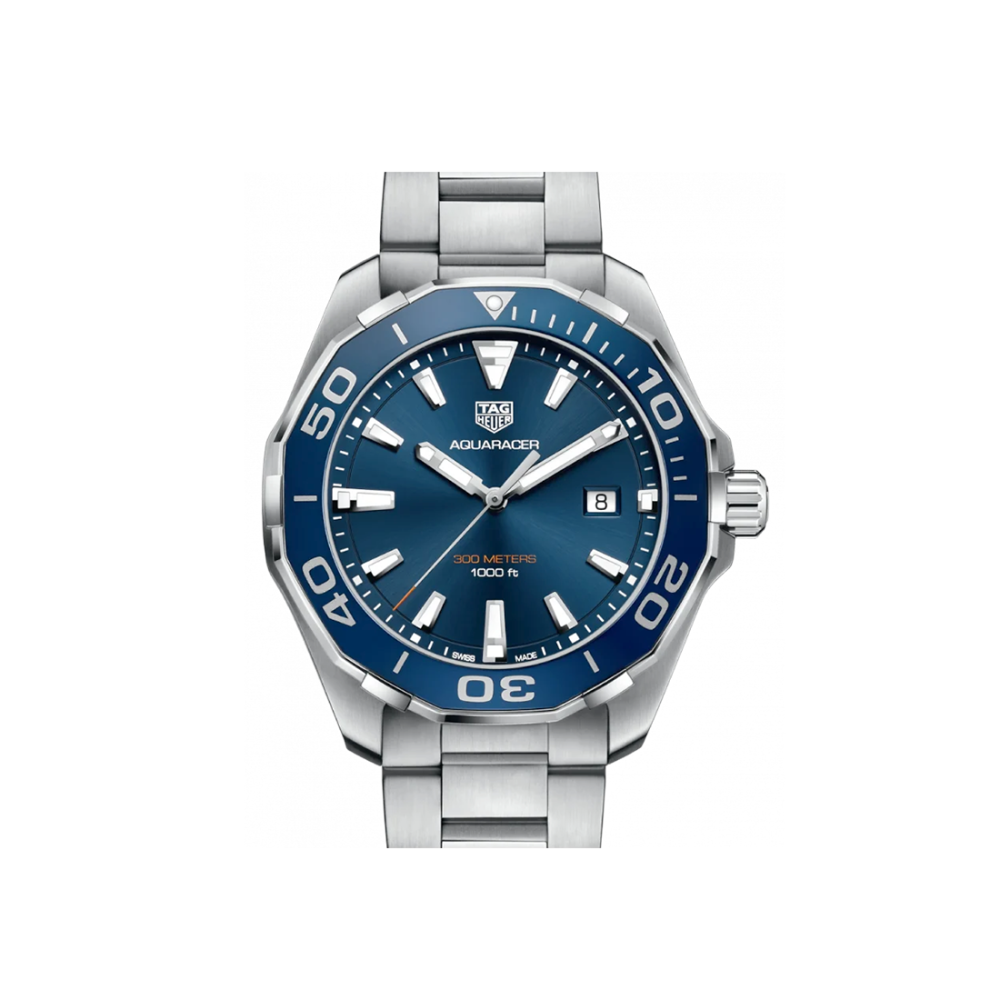 TAG Heuer Aquaracer 43 mm, Blue Dial, Quartz Chronograph Watch, WAY101C.BA0746-thumb-0