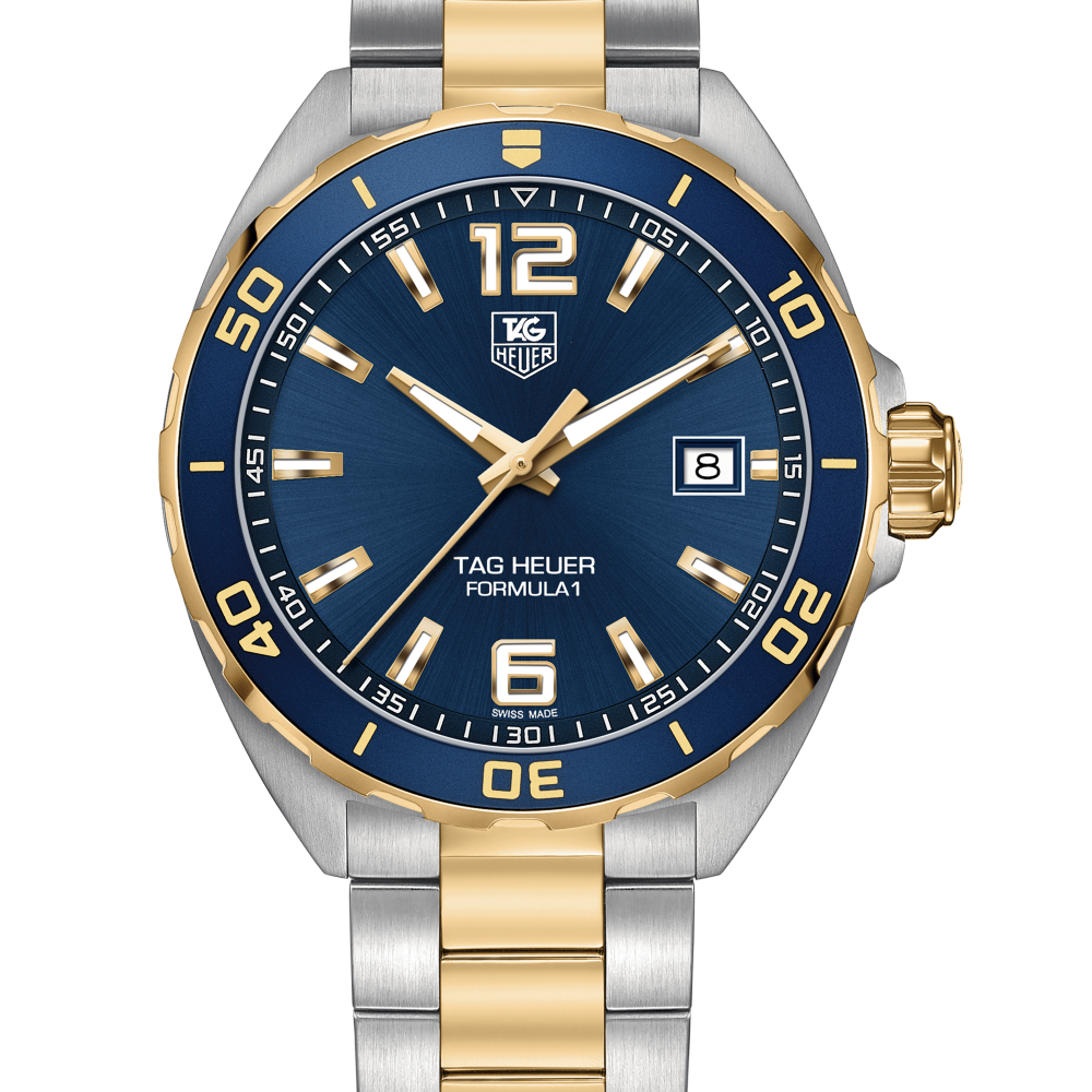 TAG Heuer Formula 1 Date Navy Blue Dial, Two-Tone Strap, 41 mm, Quartz Watch WAZ1120.BB0879-thumb-2