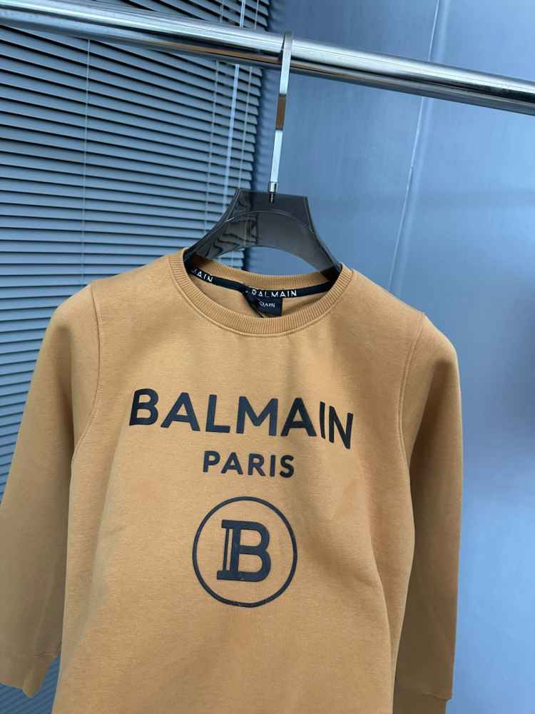 Balmain Paris Brown Premium Quality Sweatshirt-1