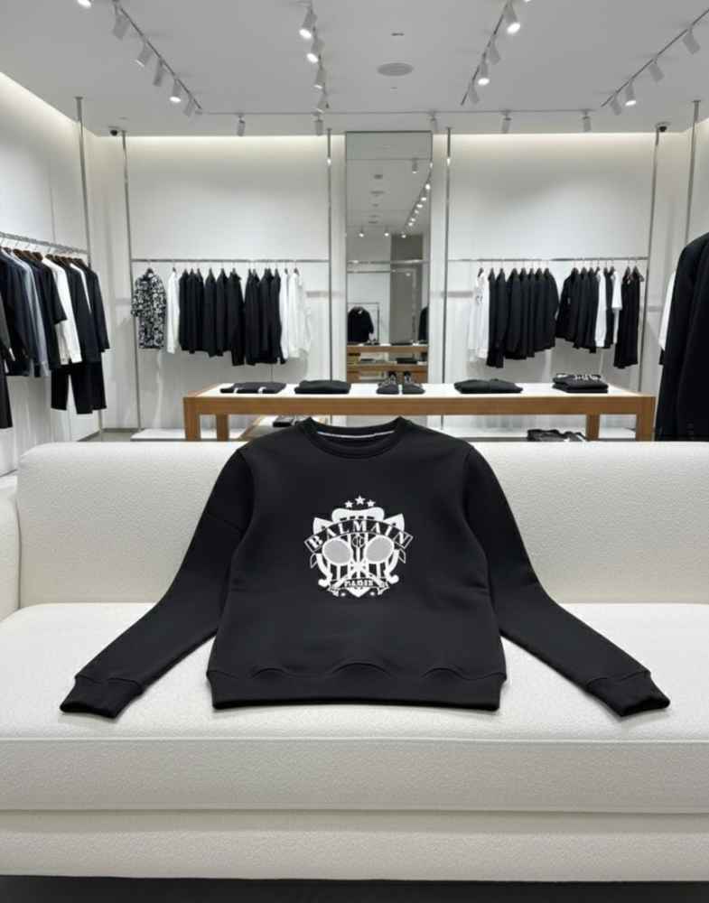 Balmain Black Premium Quality Sweatshirt-thumb-2