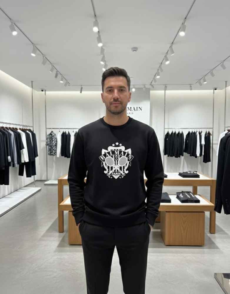 Balmain Black Premium Quality Sweatshirt-thumb-0