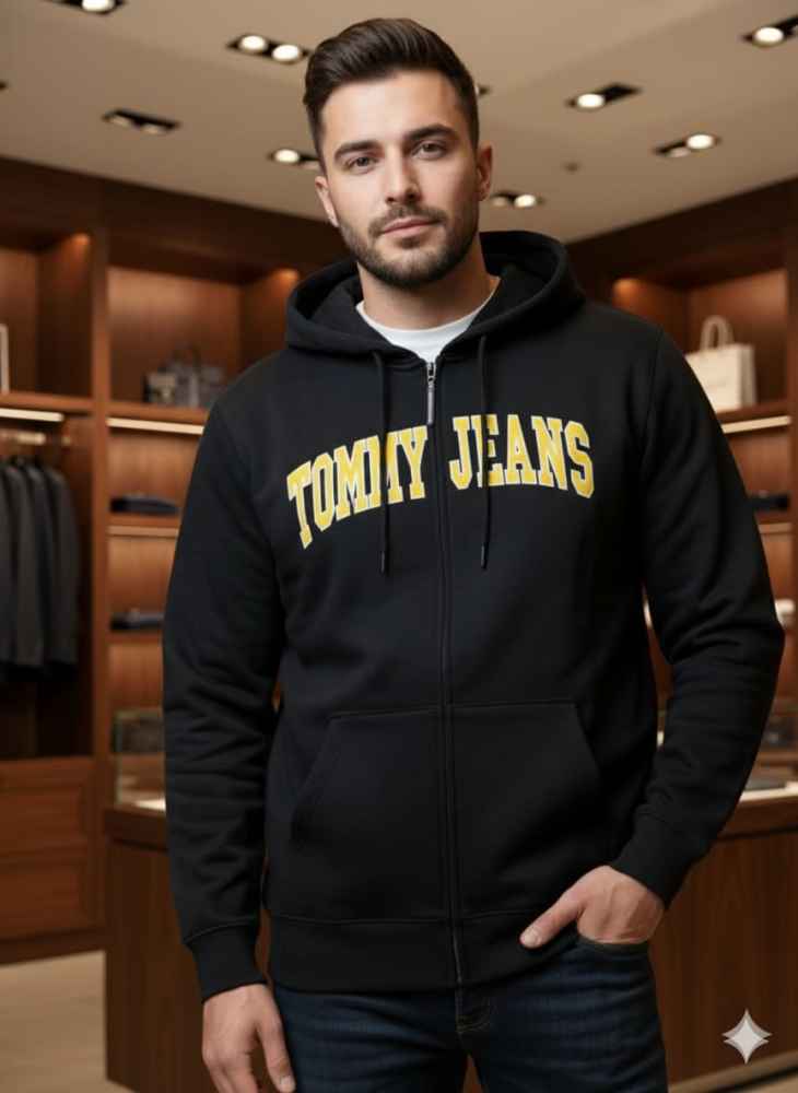 Tommy Black Premium Quality Hoodie-thumb-1