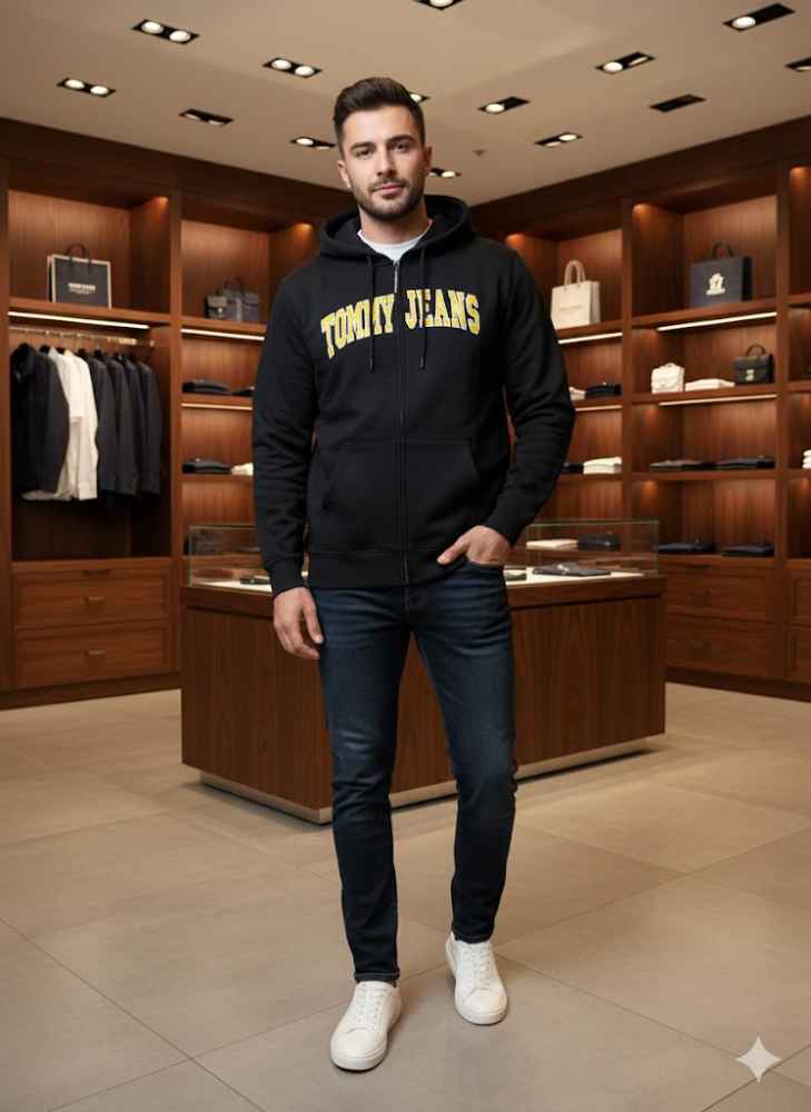 Tommy Black Premium Quality Hoodie-thumb-2