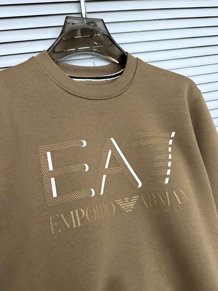 Emporio Armani Brown Cotton Premium Qaulity Sweatshirt-thumb-1
