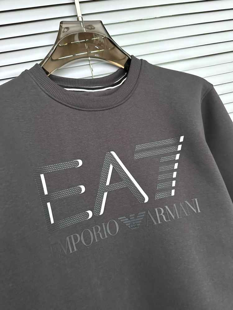 Emporio Armani Grey Cotton Premium Qaulity Sweatshirt-thumb-1