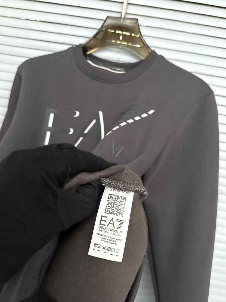 Emporio Armani Grey Cotton Premium Qaulity Sweatshirt-thumb-2