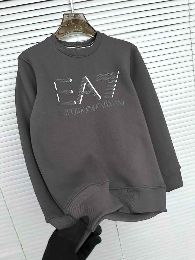 Emporio Armani Grey Cotton Premium Qaulity Sweatshirt-thumb-0