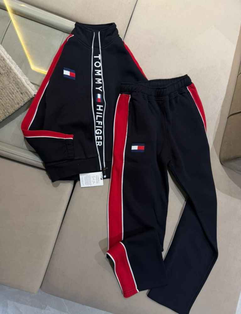 Tommy Hilfiger Black Premium Quality Tracksuit-1