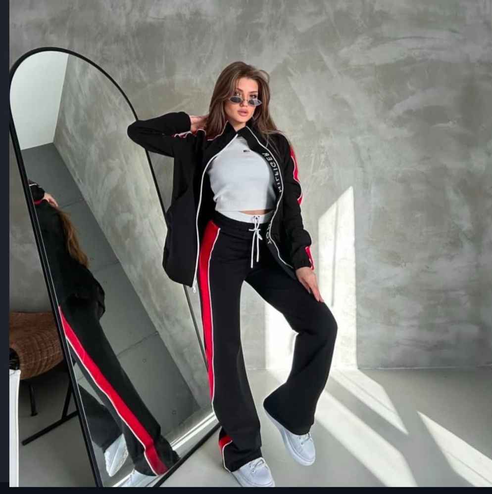Tommy Hilfiger Black Premium Quality Tracksuit-2