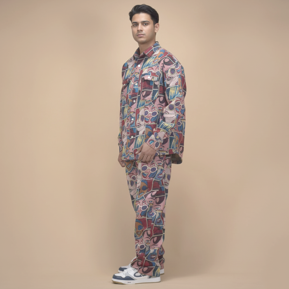 Gucci Printed Premium Men's Shirt & Pant Combo-1