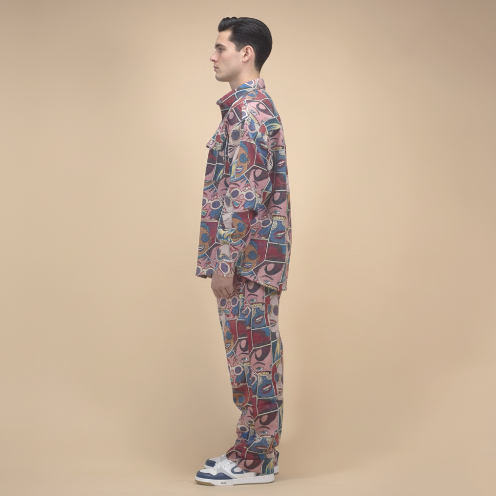 Gucci Printed Premium Men's Shirt & Pant Combo-2