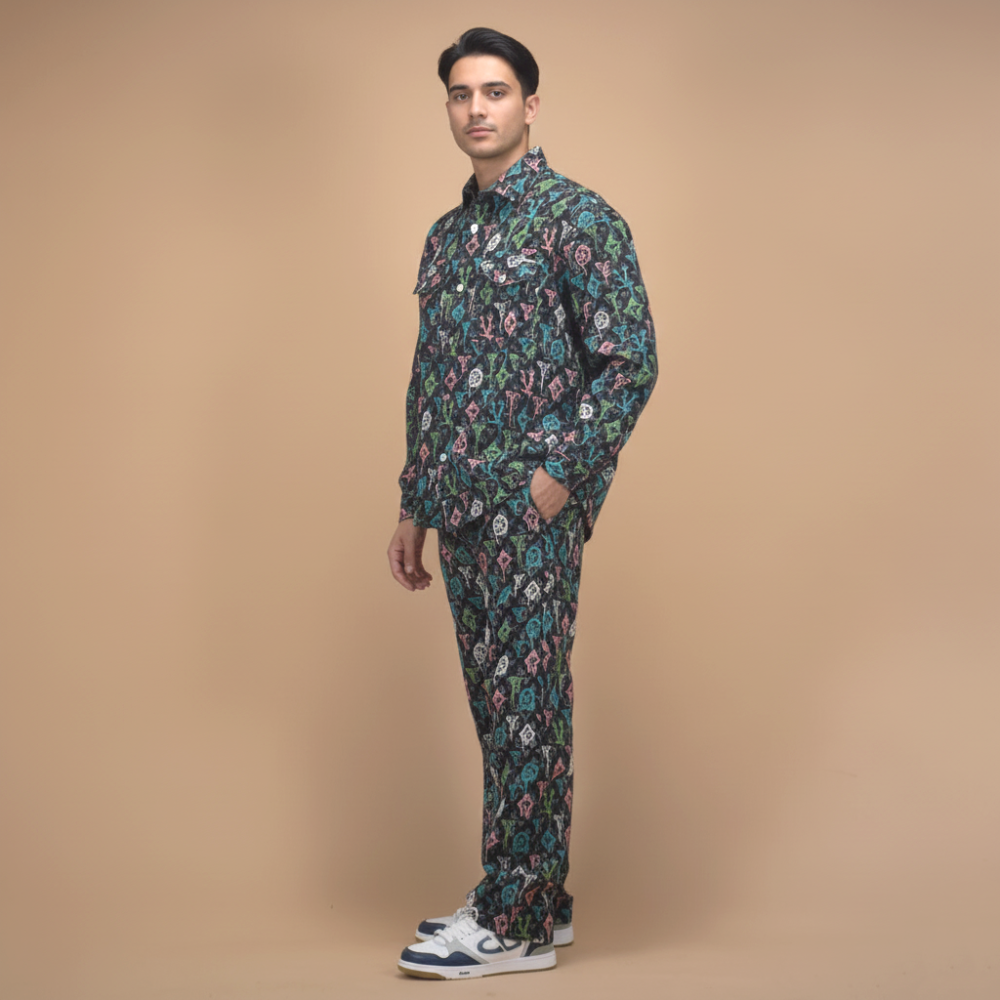 Louis Vuitton Printed Premium Shirt & Pant Combo-thumb-2