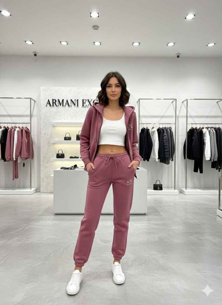 Armani Exchange Pink Premium Quality Tracksuit-thumb-2
