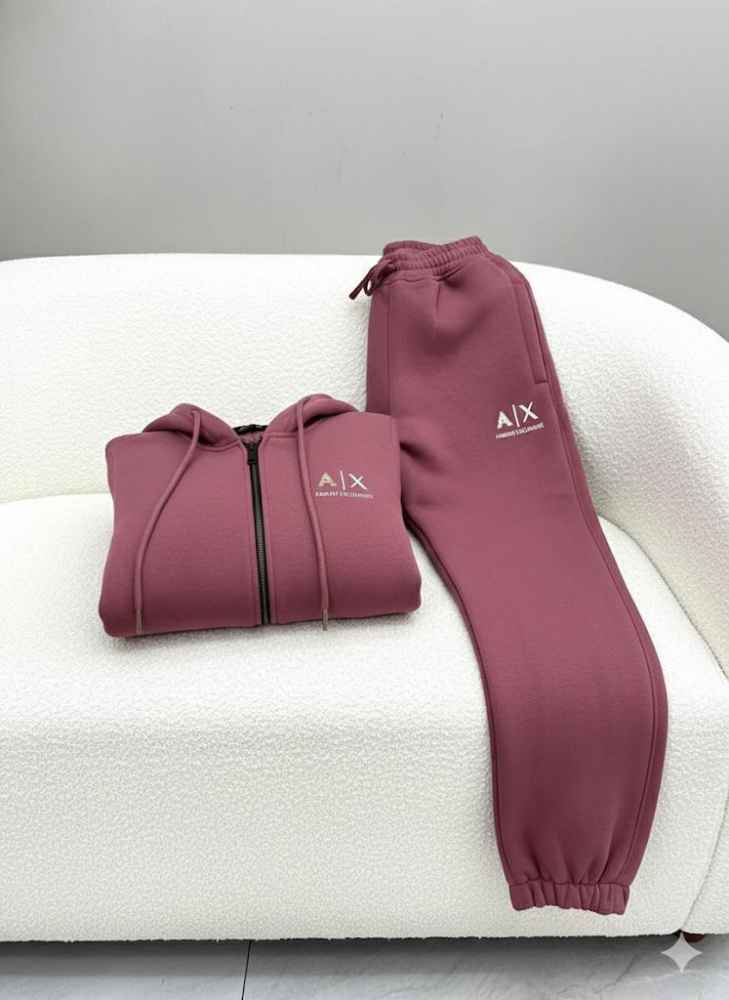 Armani Exchange Pink Premium Quality Tracksuit-thumb-3