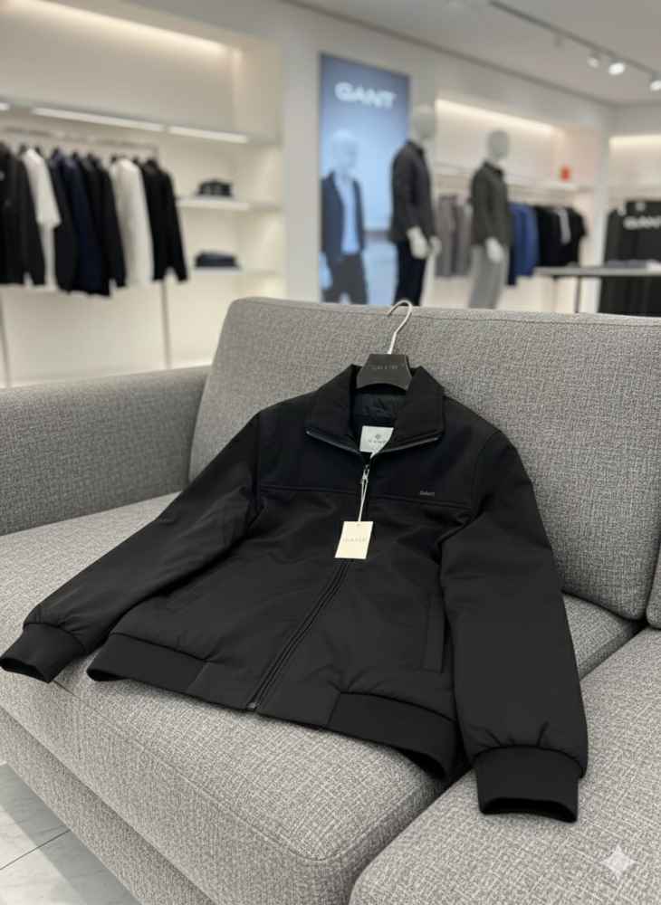 Gant Black Premium Quality Imported Fabric Full Jacket-thumb-4