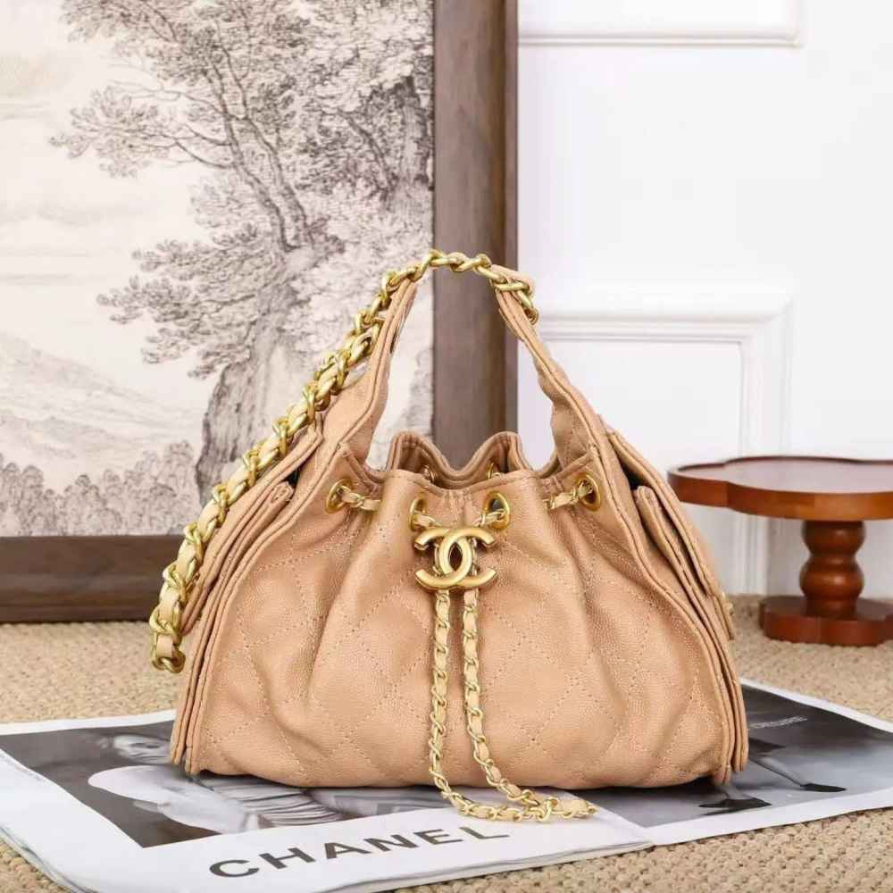 Chanel Maxi Brown Mini Hobo Bag-thumb-0