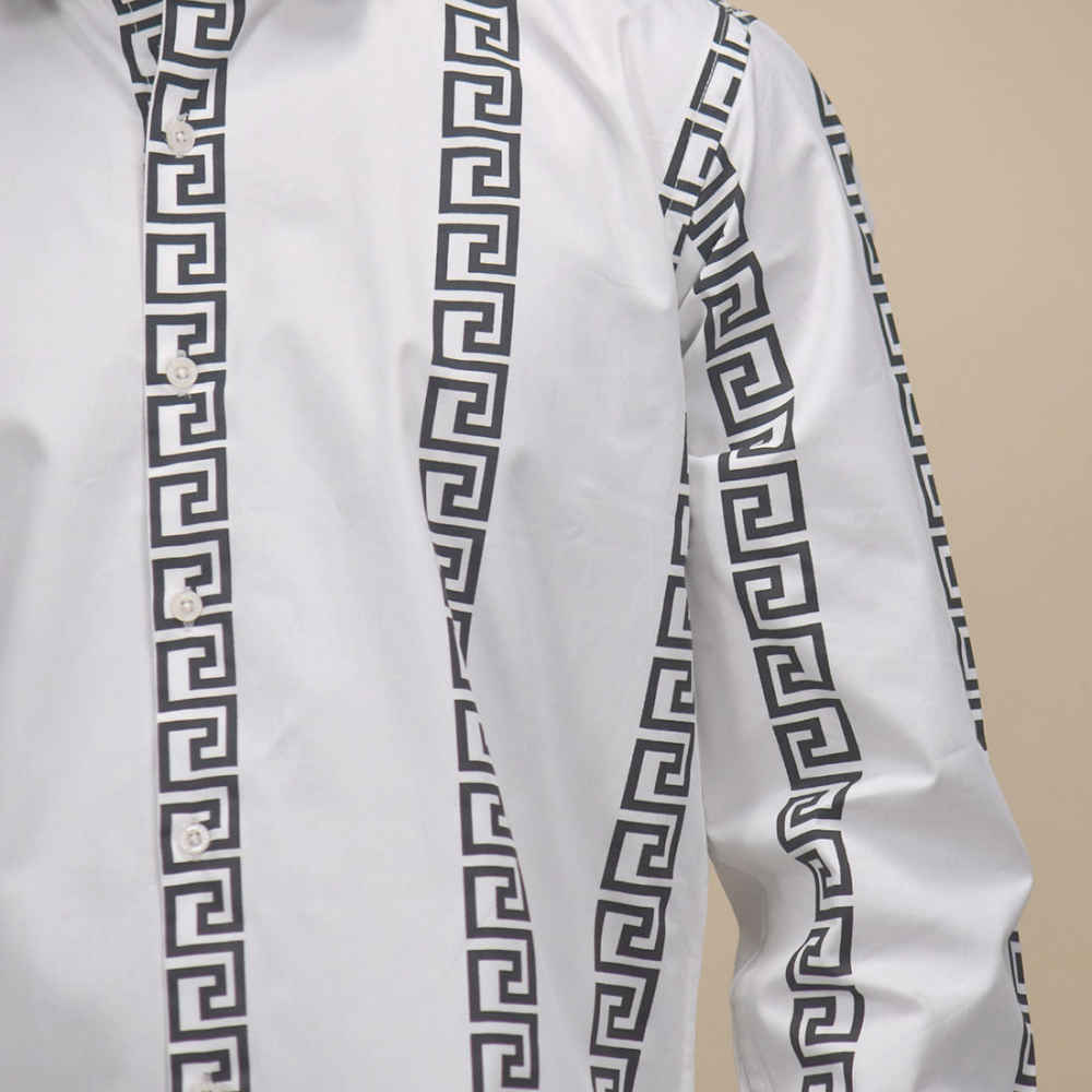 Versace White logo Print Premium Shirt-4