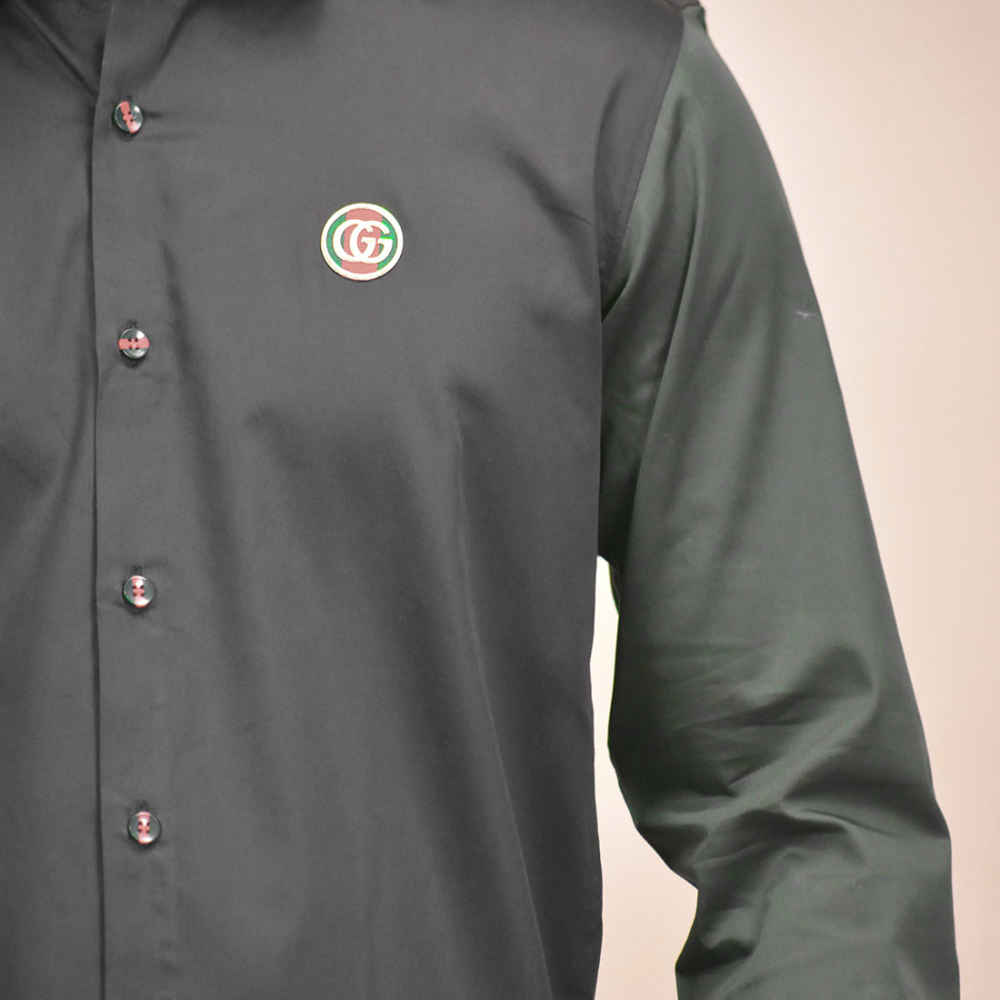 Gucci Black Premium Quality Cotton Shirt-4