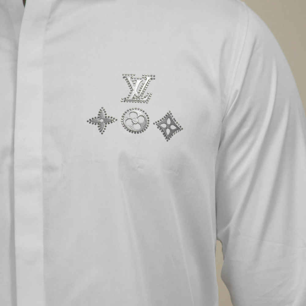 Louis Vuitton White Premium Quality Shirt-4