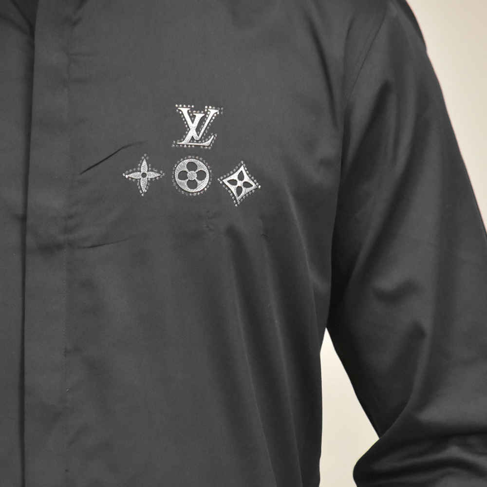 Louis Vuitton Monogram Black Luxury Shirt-4