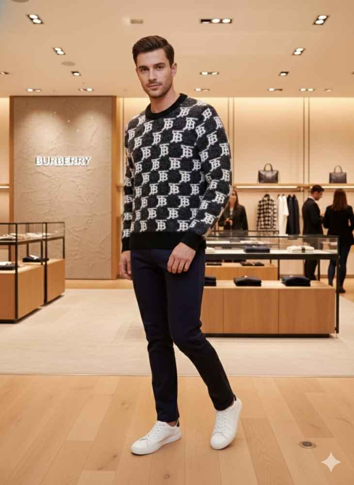 Burberry Black Authentic Quality Pullover-4